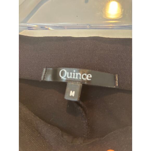 Quince Ultra-Stretch Ponte Pintuck Black Ankle Pants Size Medium - Picture 7 of 8